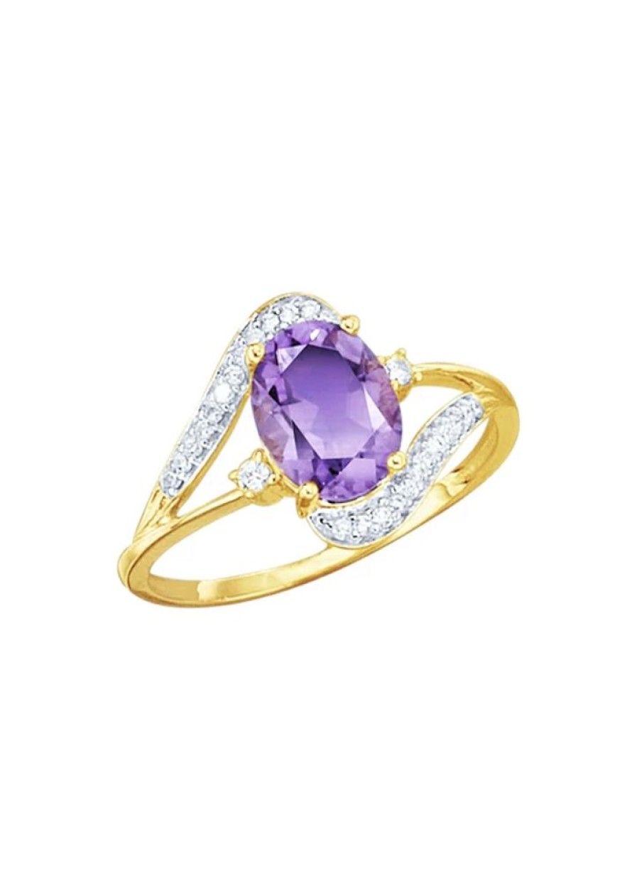 Schmuch&Uhren BADER | Damenring Mit Echt Amethyst