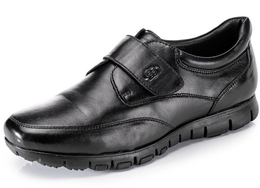 Herrenmode BADER | Klettschuh Mit Gepolstertem Schaftrand