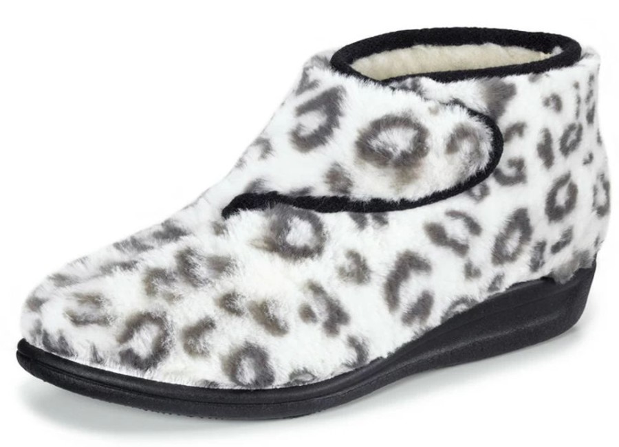 Damenmode BADER | Klett-Stiefelette Aus Kuscheligem Plusch