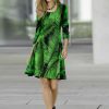 Damenmode BADER | Kleid Mit Palmenblatt-Motiv