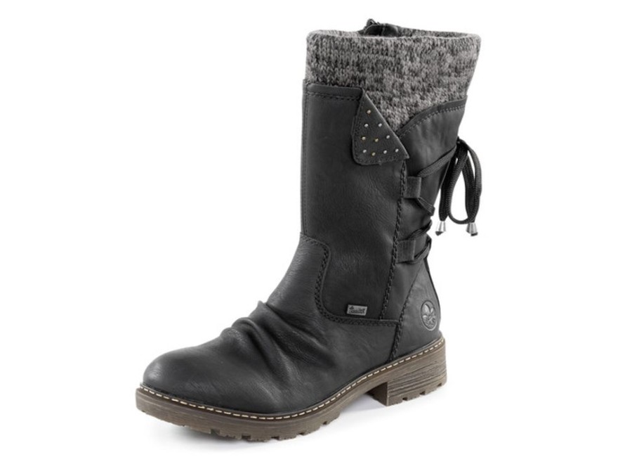 Damenmode BADER | Rieker Stiefel In Knitteroptik