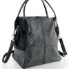 Damenmode BADER | Collezione Alessandro Tasche Aus Teilweise Reptilgepragtem Veloursmaterial