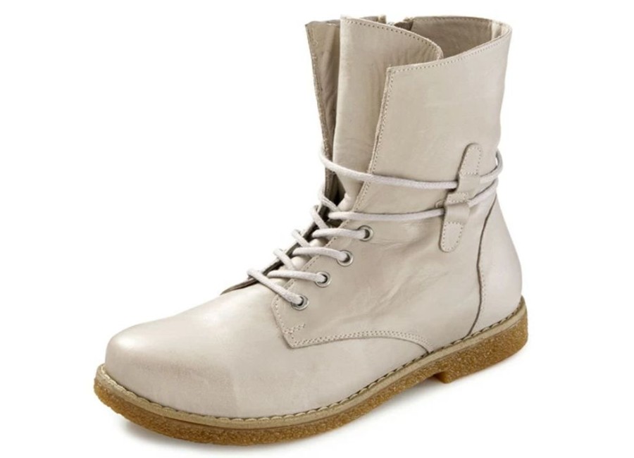 Damenmode BADER | Andrea Conti Schnur-Stiefelette Aus Weichem Nappaleder