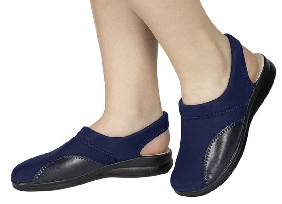 Damenmode BADER | Bequeme Clogs Aus Stretchmaterial Mit Elastischem Einschlupf