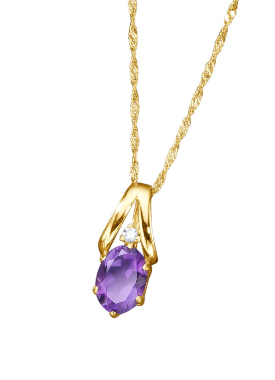 Schmuch&Uhren BADER | Anhanger Mit Amethyst Und Zirkonia