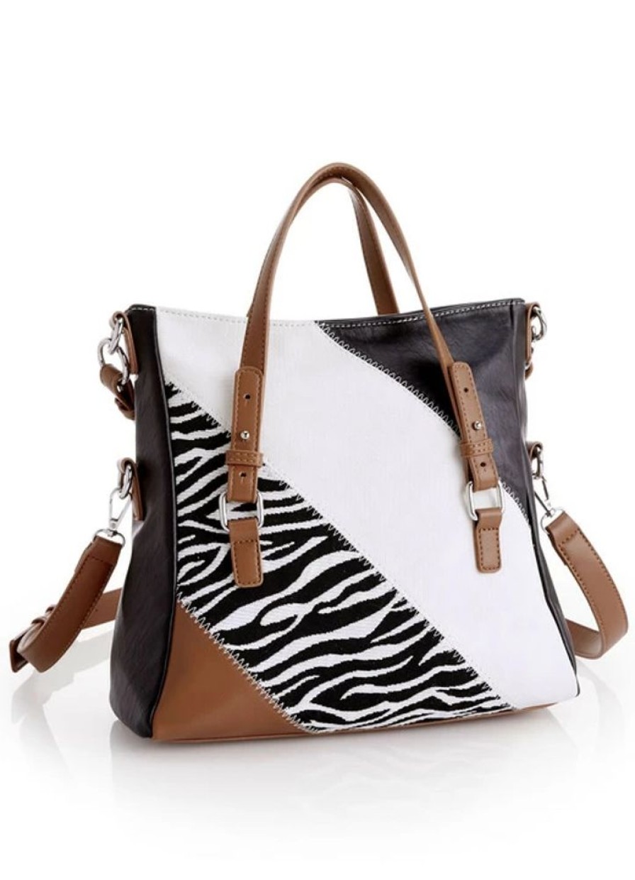 Damenmode BADER | Collezione Alessandro Tasche Mit Zebra-Dessin