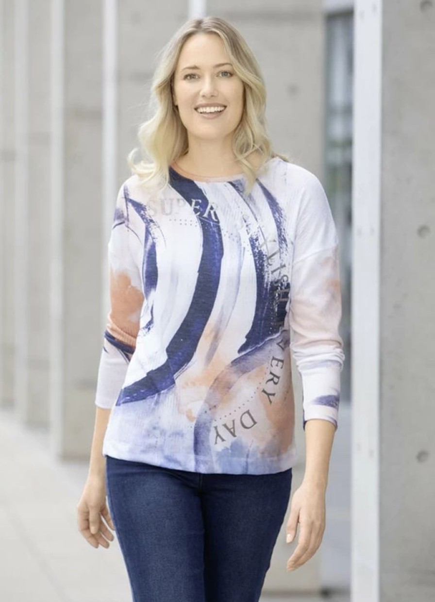 Damenmode BADER | Einzigartiges Shirt Mit Glanzdruck