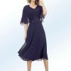 Damenmode BADER | Kleid Mit Spitzenapplikation Und Zierperlen