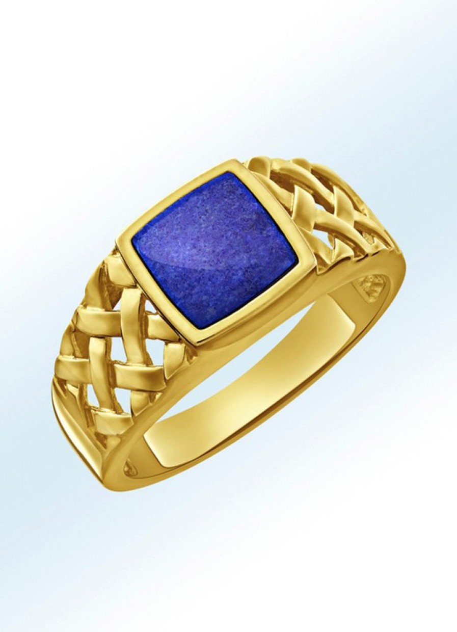 Schmuch&Uhren BADER | Schicker Herrenring Mit Echt Lapislazuli