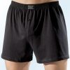 Herrenmode BADER | Funferpack Boxershorts Aus Bio-Baumwolle Mit Eingriff, Uni Und Meliert