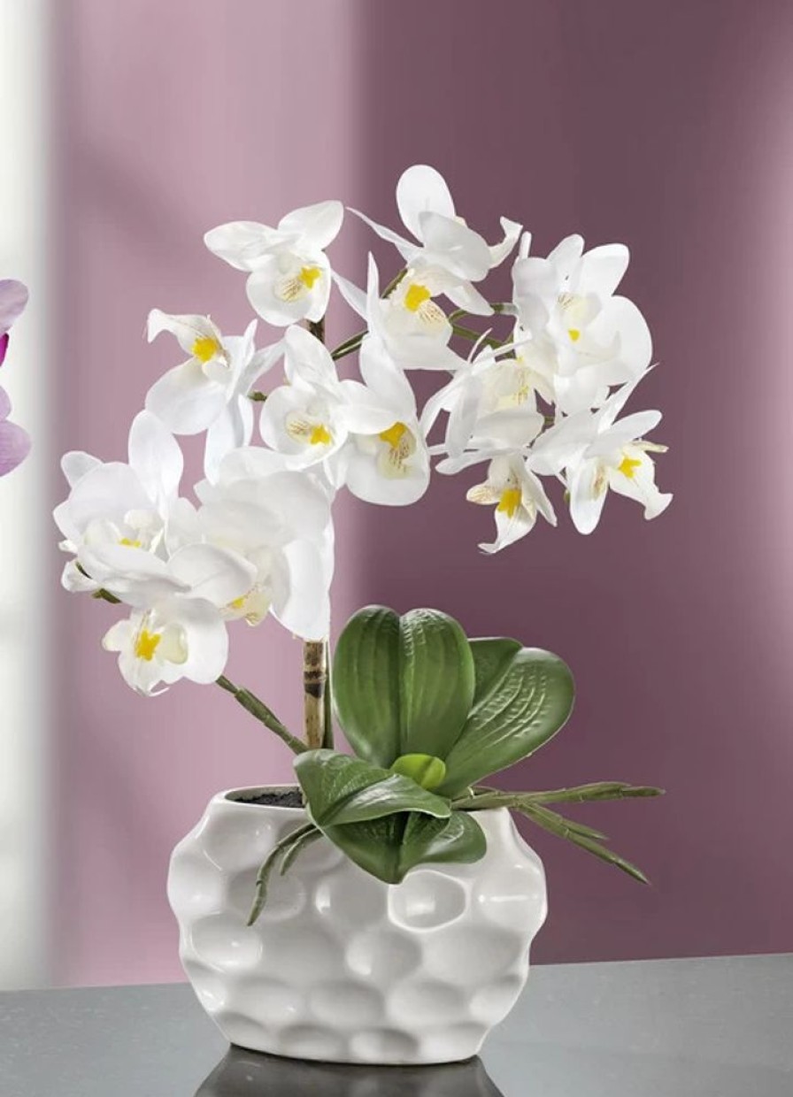 Dekoration BADER | Orchideen-Gesteck In Keramikvase