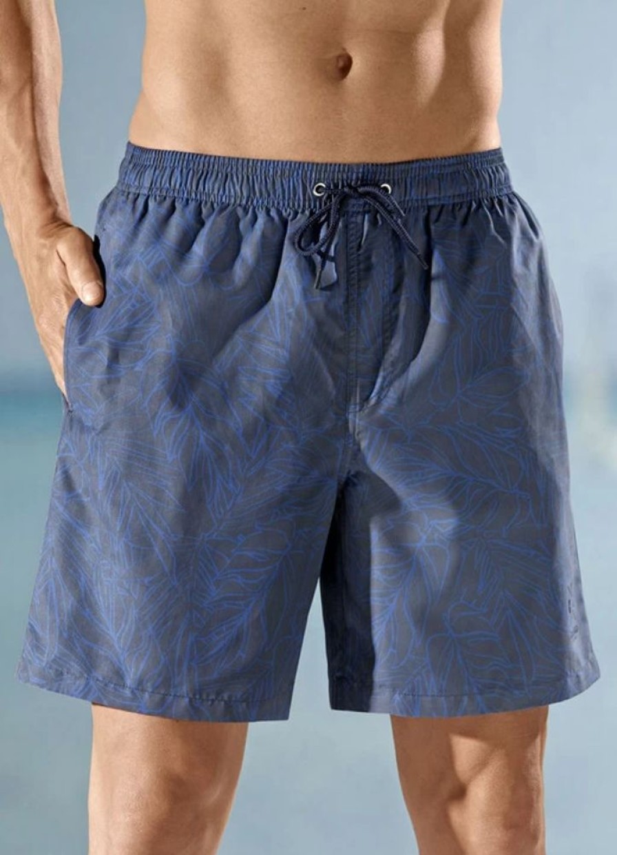 Herrenmode BADER | Badeshorts, Langer Geschnitten, Microfaser