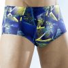 Herrenmode BADER | Badehose In Hoherer Slipform Mit Buntem Druckdessin