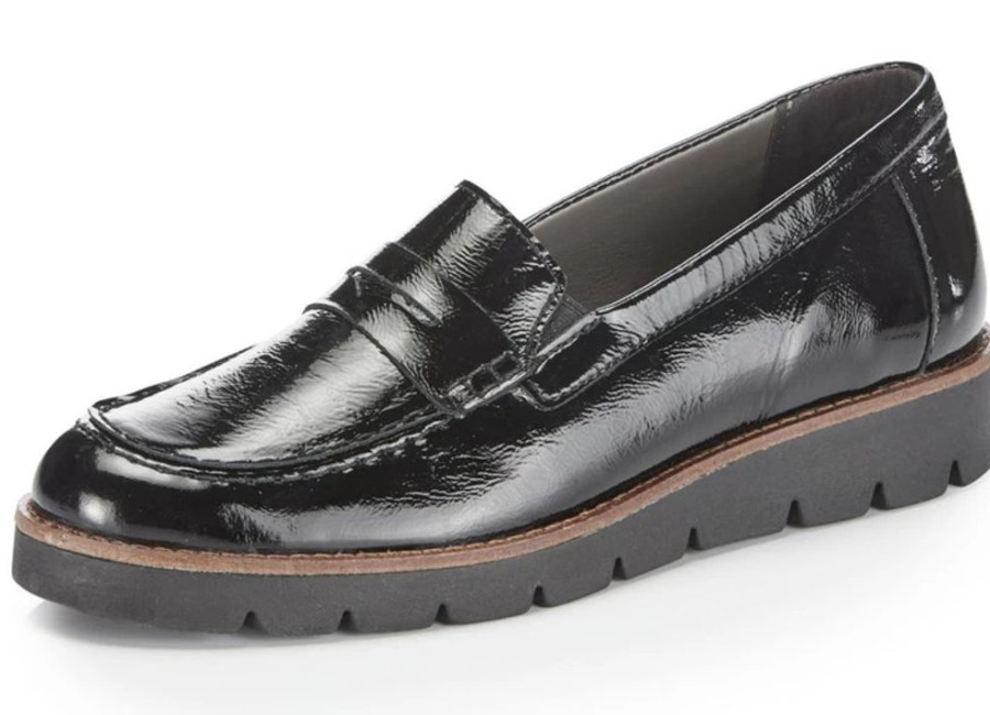 Damenmode BADER | Elena Eden Loafer Aus Edlem Knautschlackleder