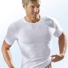 Herrenmode BADER | Zweierpack Schlupfjacken Aus Feinripp, Weis, Bio-Baumwolle