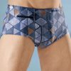 Herrenmode BADER | Badehose In Hoherer Slipform Mit Reisverschlusstasche