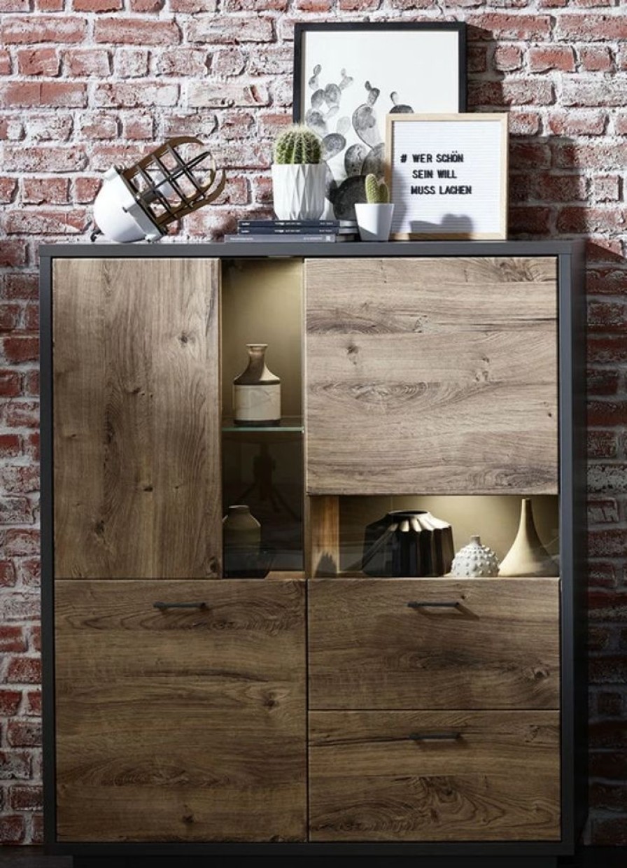 Wohnen BADER | Highboard Mit Led-Beleuchtung