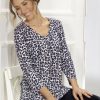 Damenmode BADER | Shirt-Tunika Mit V-Ausschnitt