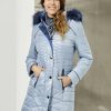 Damenmode BADER | Longjacke Mit Jeansblauem Zierstepp