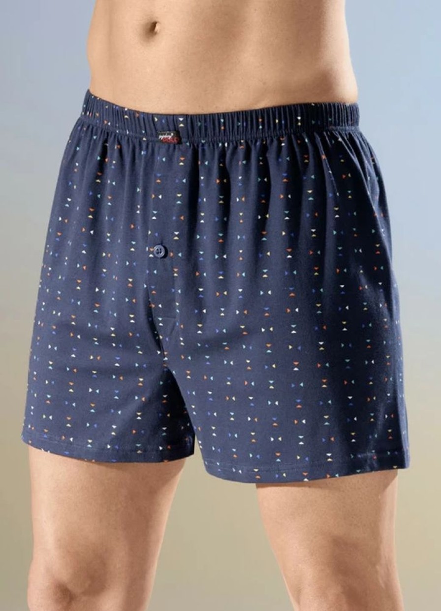 Herrenmode BADER | Viererpack Boxershorts Mit Alloverdessin