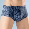 Herrenmode BADER | Badehose In Hoherer Slipform Mit Reisverschlusstasche