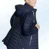 Damenmode BADER | Jacke Mit Gesmoktem Rand An Der Abnehmbaren Kapuze