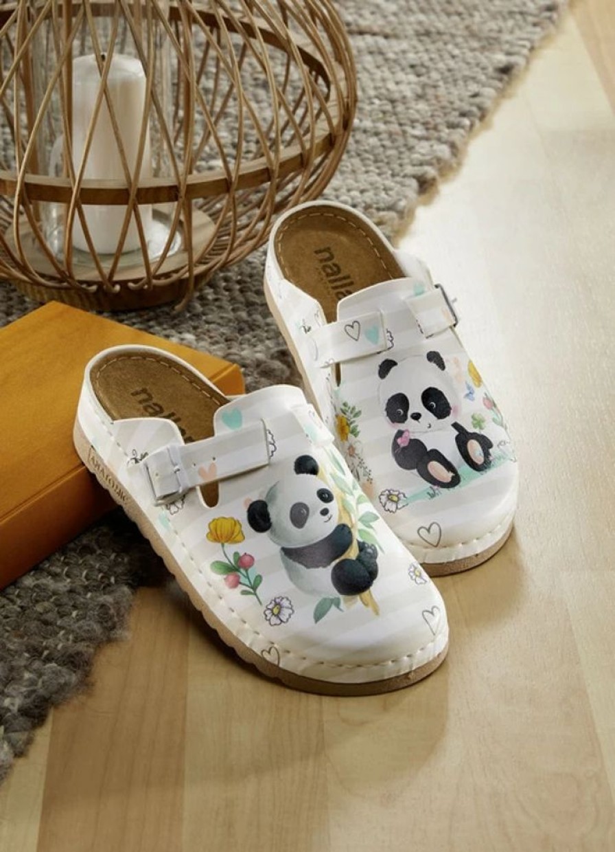 Damenmode BADER | Bequemer Clog Mit Niedlichem Panda-Druck