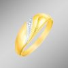 Schmuch&Uhren BADER | Eleganter Damenring In Bicolor Mit Diamant