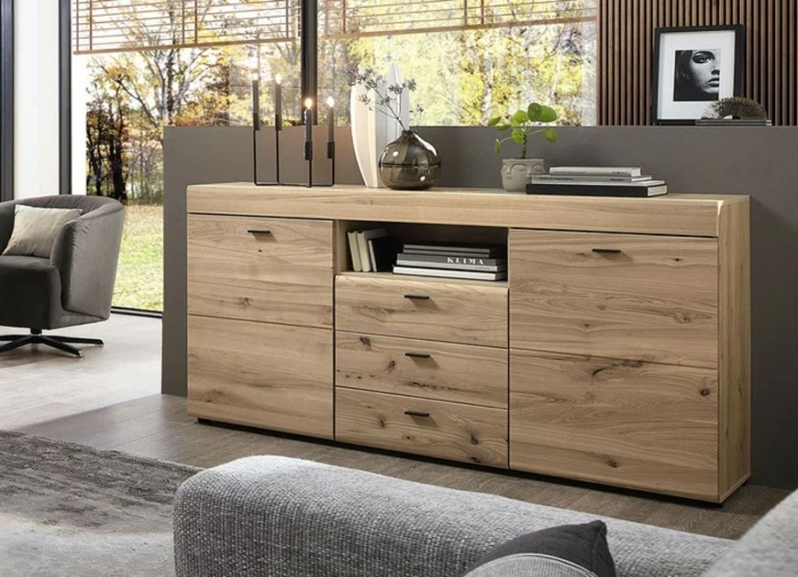 Wohnen BADER | Sideboard Mit Schwarzen Aluminium-Griffen