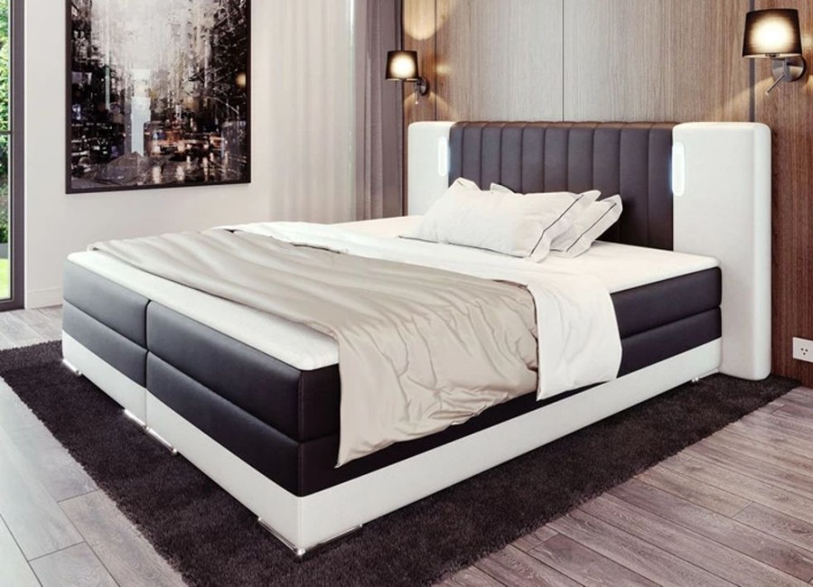 Wohnen BADER | Boxspringbett Mit Touch-Led Und Topper