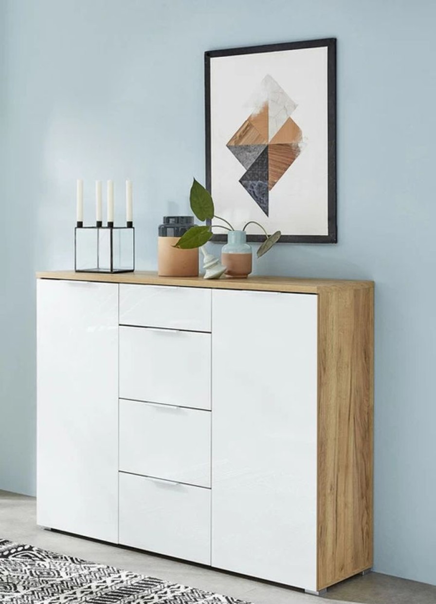 Wohnen BADER | Sideboard Mit Glasfronten Und Softclose