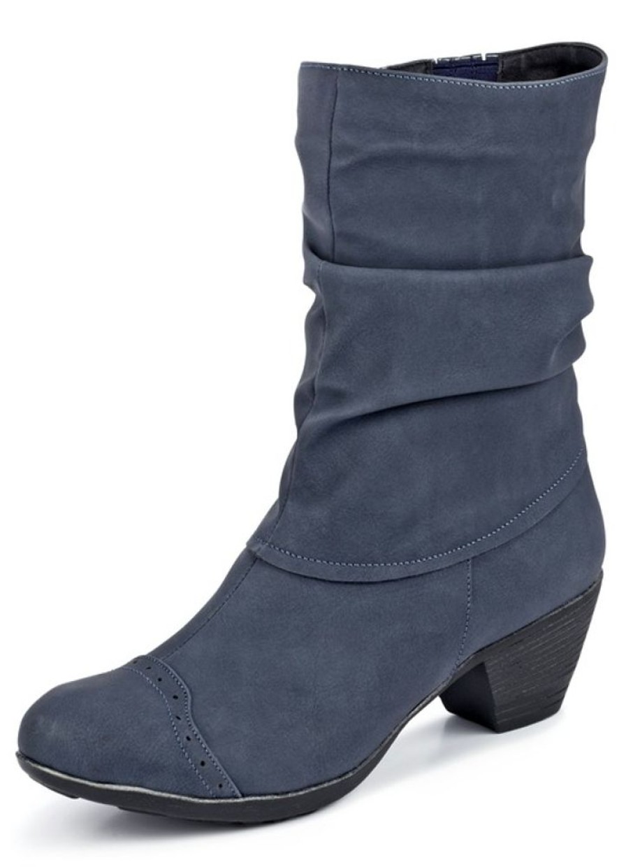 Damenmode BADER | Flotte Raff-Stiefelette In 11 Farben