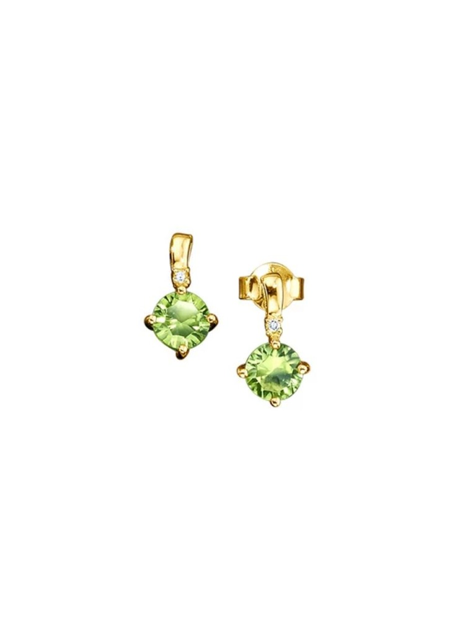 Schmuch&Uhren BADER | Ohrstecker Mit Peridot Und Diamanten