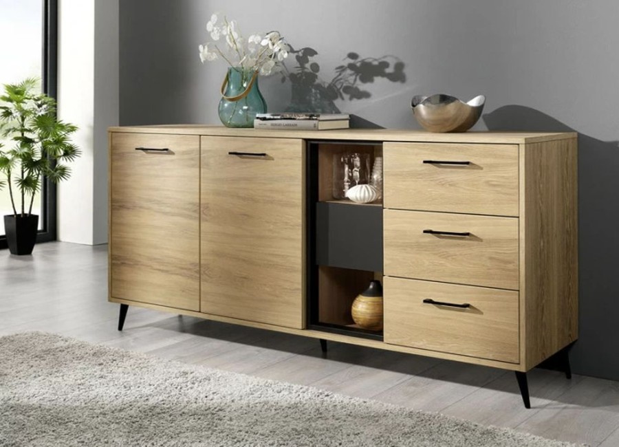 Wohnen BADER | Sideboard, 2-Turig, Mit Echtholzfurnier In Wildeiche