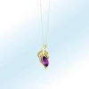 Schmuch&Uhren BADER | Edler Anhanger Mit Amethyst Und 2 Diamanten