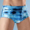 Herrenmode BADER | Badehose In Hoherer Slipform Mit Streifendessin