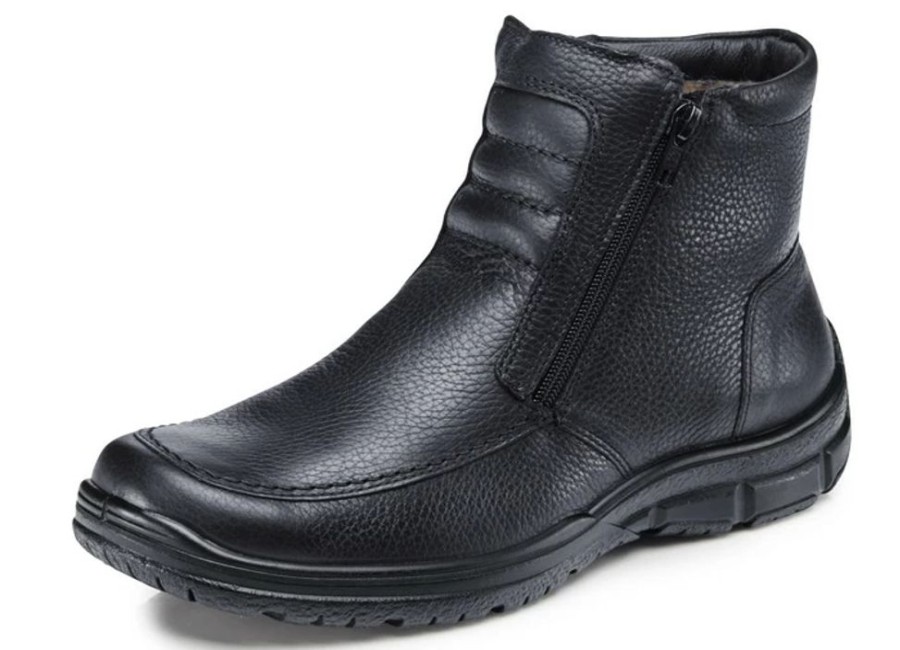 Herrenmode BADER | Stiefelette Mit Echtem Lammfellfutter