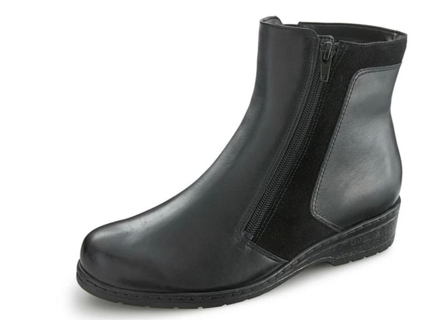 Damenmode BADER | Stiefelette Mit Echtem Lammfellfutter