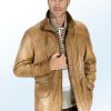 Herrenmode BADER | Lederjacke Mit Kordelzug In Taille Und Saum