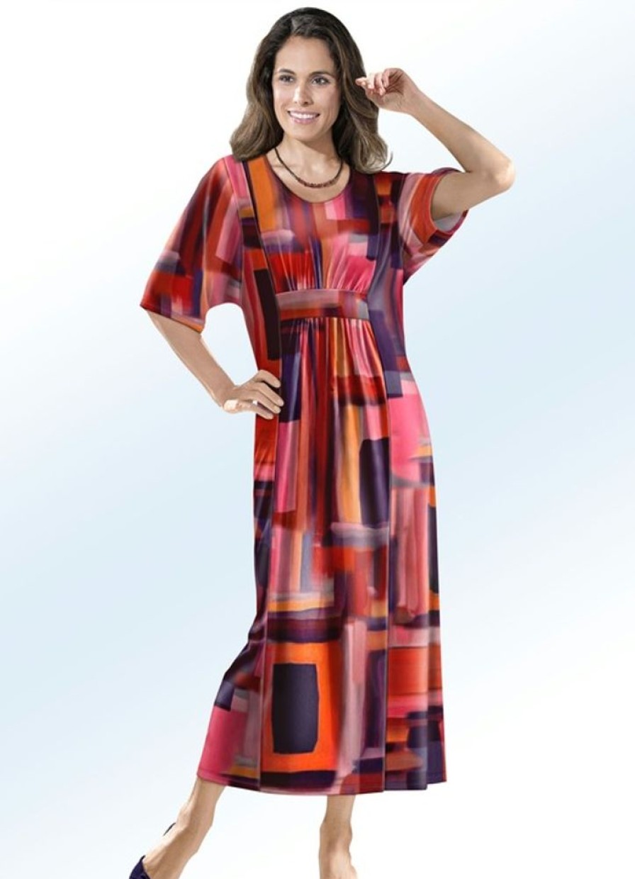 Damenmode BADER | Kaftan Mit Farbbrillantem Inkjet-Druck