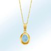 Schmuch&Uhren BADER | Anhanger Mit Echtem Aquamarin-Cabochon