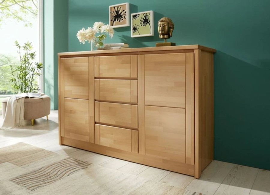 Wohnen BADER | Sideboard Aus Massivholz Mit Softclose